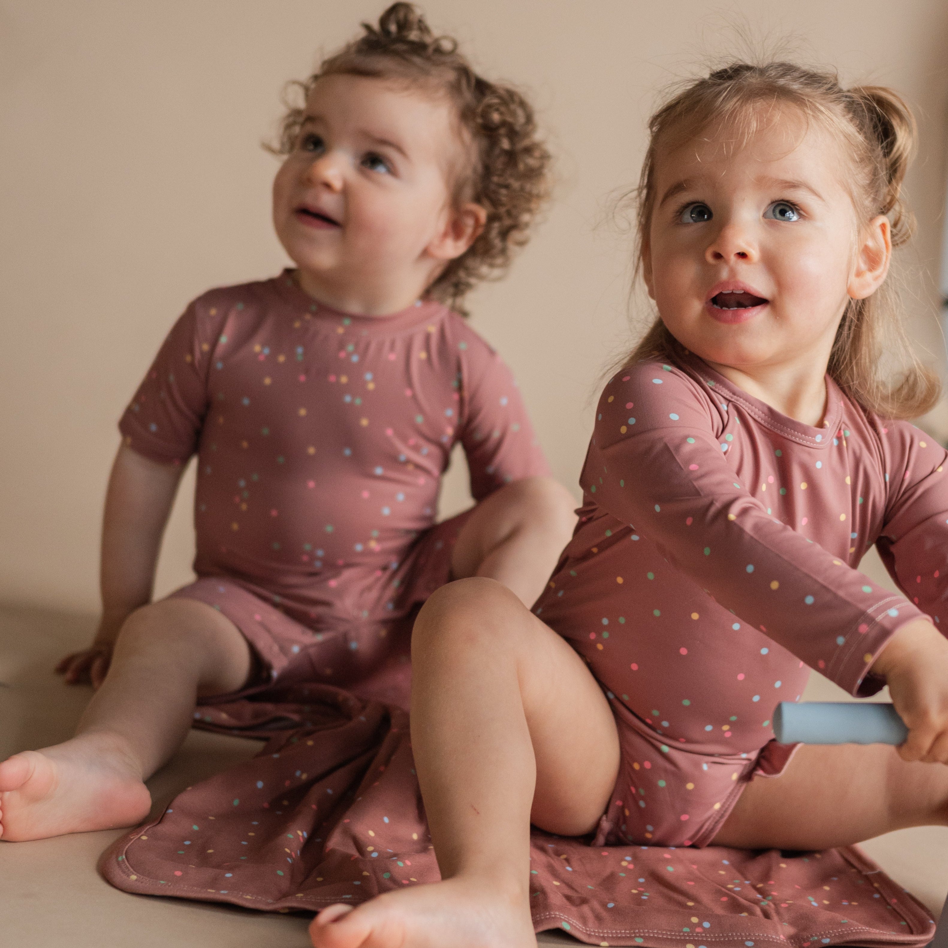 One-Piece Short-Sleeve Sunsuit