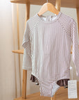 Long-Sleeve Ruffle One-Piece Sunsuit